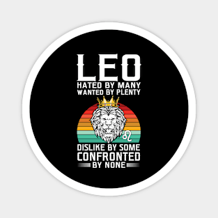 Lion graphic art July August Birthday retro Leo Zodiac sign Magnet